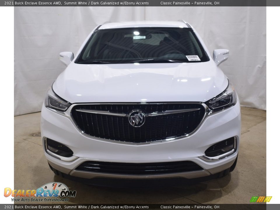 2021 Buick Enclave Essence AWD Summit White / Dark Galvanized w/Ebony Accents Photo #4