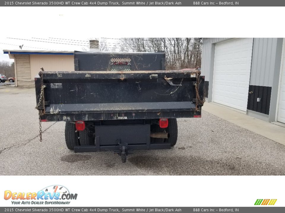 2015 Chevrolet Silverado 3500HD WT Crew Cab 4x4 Dump Truck Summit White / Jet Black/Dark Ash Photo #4