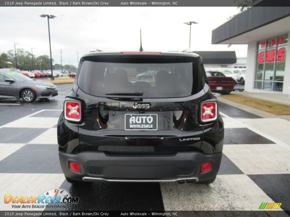 2016 Jeep Renegade Limited Black / Bark Brown/Ski Grey Photo #4