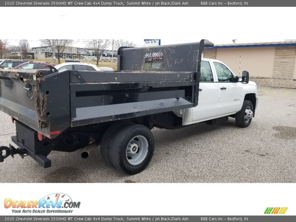 2015 Chevrolet Silverado 3500HD WT Crew Cab 4x4 Dump Truck Summit White / Jet Black/Dark Ash Photo #6