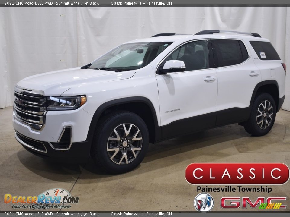 2021 GMC Acadia SLE AWD Summit White / Jet Black Photo #1