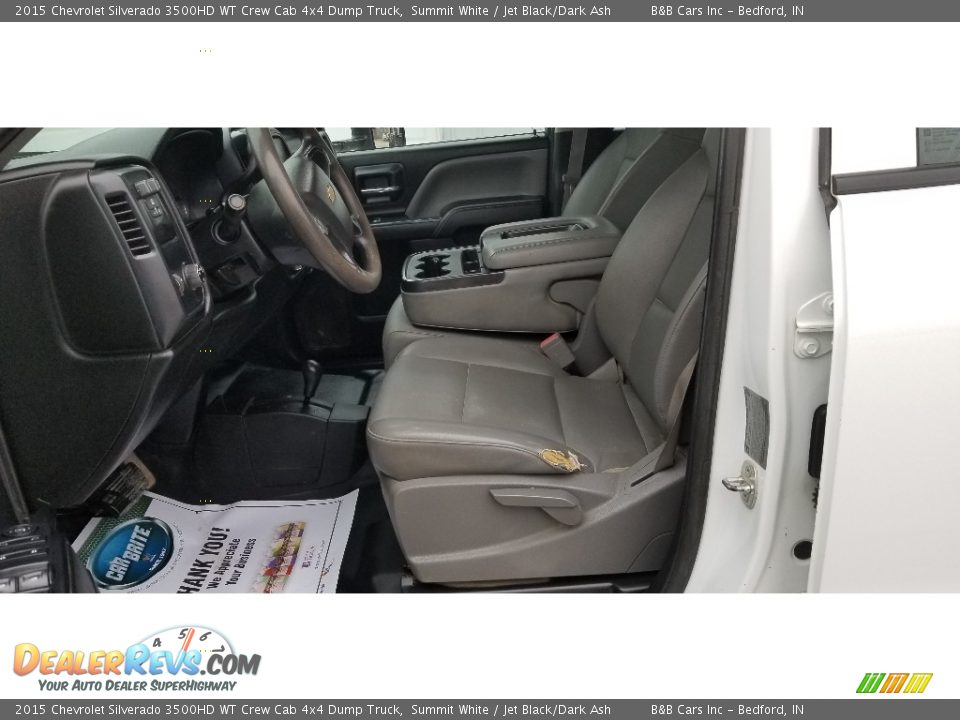 2015 Chevrolet Silverado 3500HD WT Crew Cab 4x4 Dump Truck Summit White / Jet Black/Dark Ash Photo #15