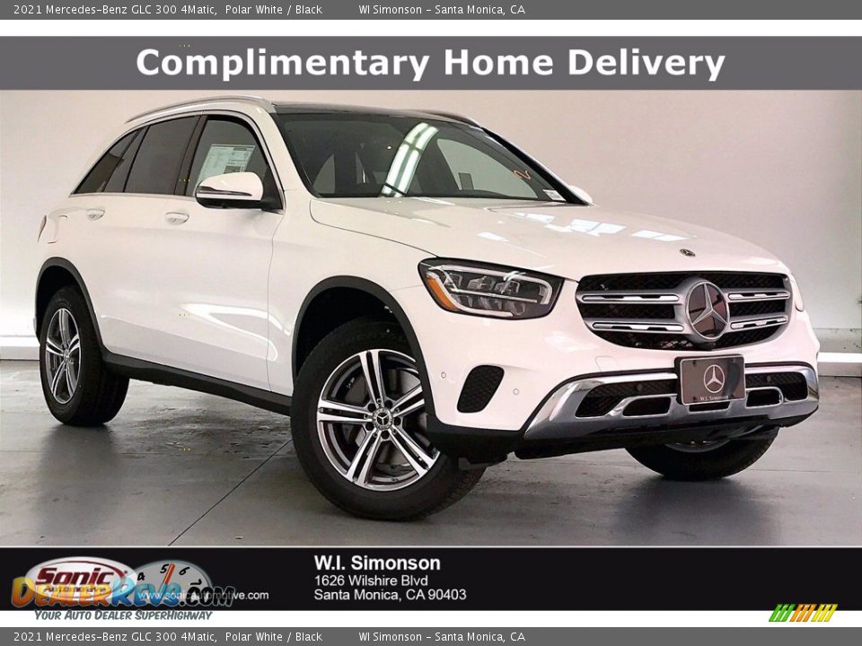 2021 Mercedes-Benz GLC 300 4Matic Polar White / Black Photo #1