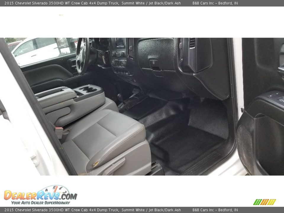 2015 Chevrolet Silverado 3500HD WT Crew Cab 4x4 Dump Truck Summit White / Jet Black/Dark Ash Photo #20