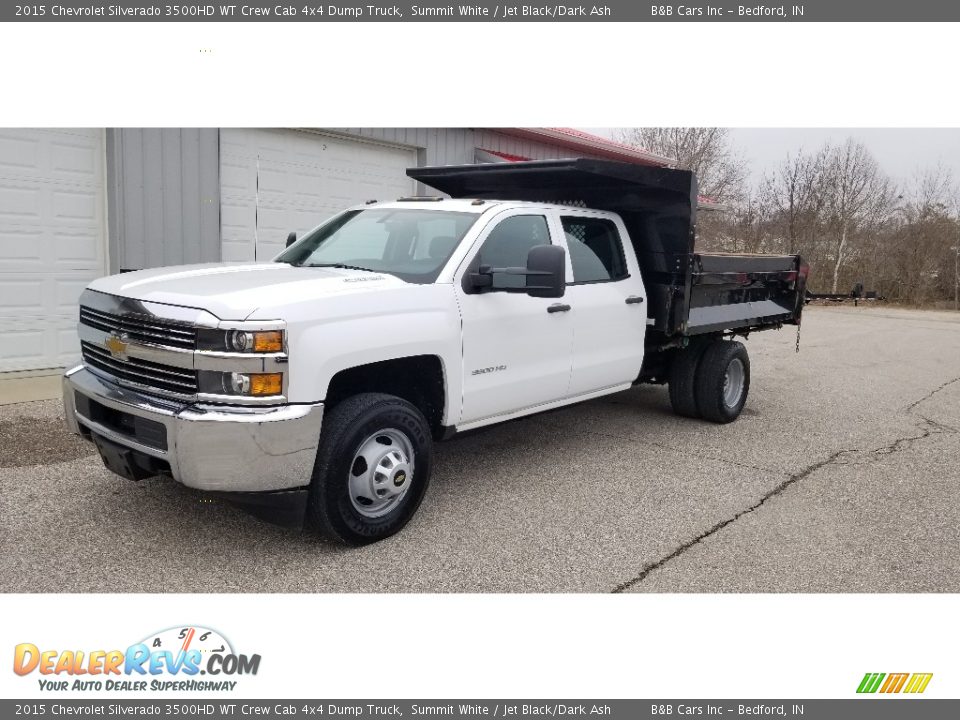 2015 Chevrolet Silverado 3500HD WT Crew Cab 4x4 Dump Truck Summit White / Jet Black/Dark Ash Photo #25