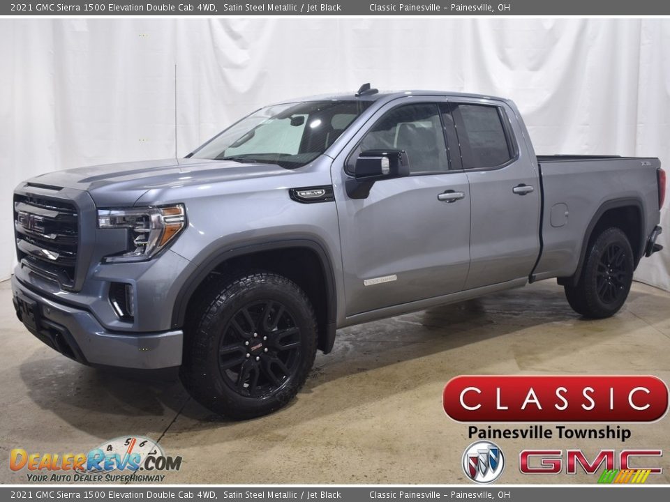 2021 GMC Sierra 1500 Elevation Double Cab 4WD Satin Steel Metallic / Jet Black Photo #1