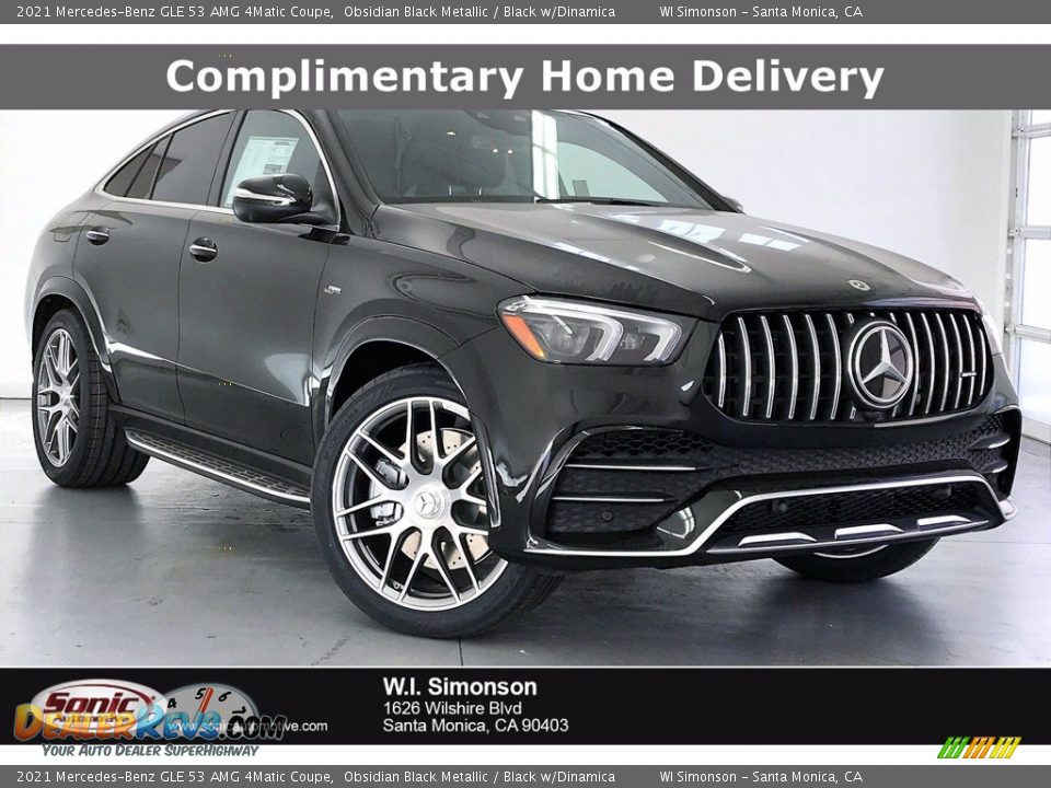 2021 Mercedes-Benz GLE 53 AMG 4Matic Coupe Obsidian Black Metallic / Black w/Dinamica Photo #1