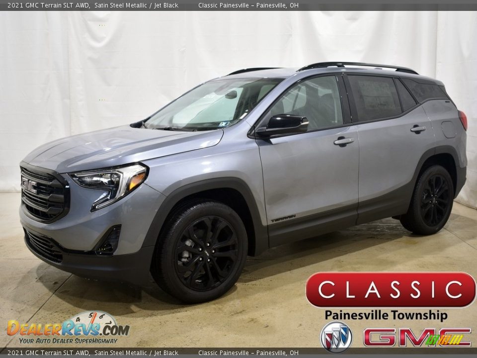 2021 GMC Terrain SLT AWD Satin Steel Metallic / Jet Black Photo #1