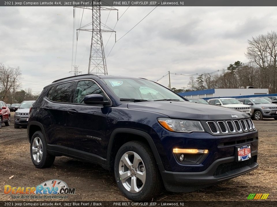 2021 Jeep Compass Latitude 4x4 Jazz Blue Pearl / Black Photo #1