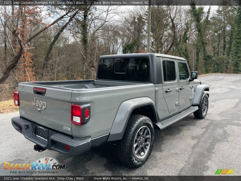 2021 Jeep Gladiator Overland 4x4 Sting-Gray / Black Photo #6