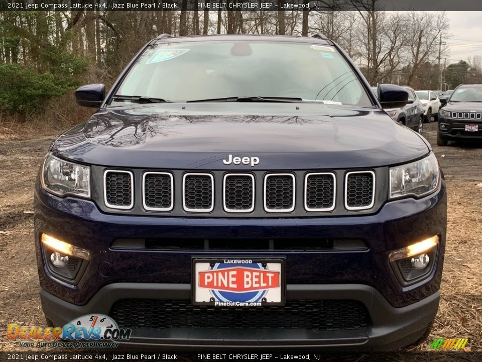 2021 Jeep Compass Latitude 4x4 Jazz Blue Pearl / Black Photo #3