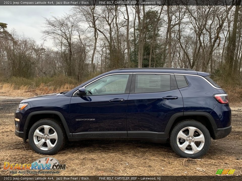 2021 Jeep Compass Latitude 4x4 Jazz Blue Pearl / Black Photo #4