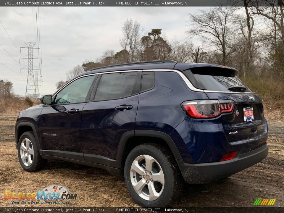2021 Jeep Compass Latitude 4x4 Jazz Blue Pearl / Black Photo #6