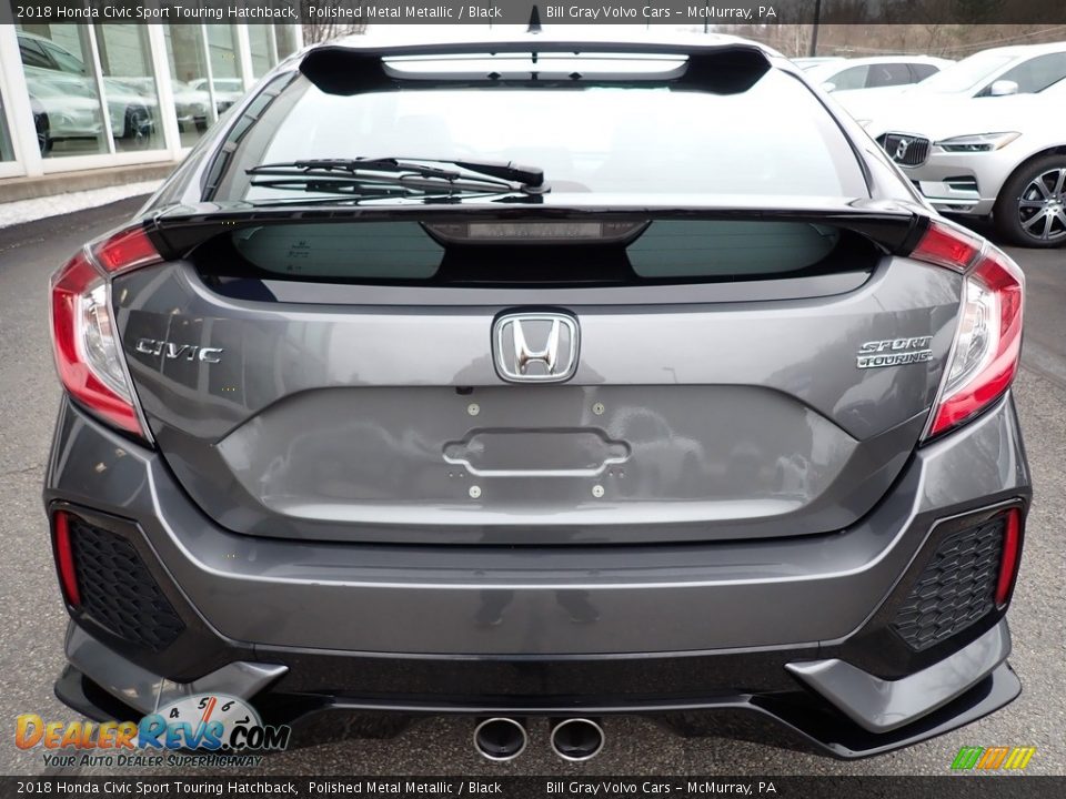 2018 Honda Civic Sport Touring Hatchback Polished Metal Metallic / Black Photo #4