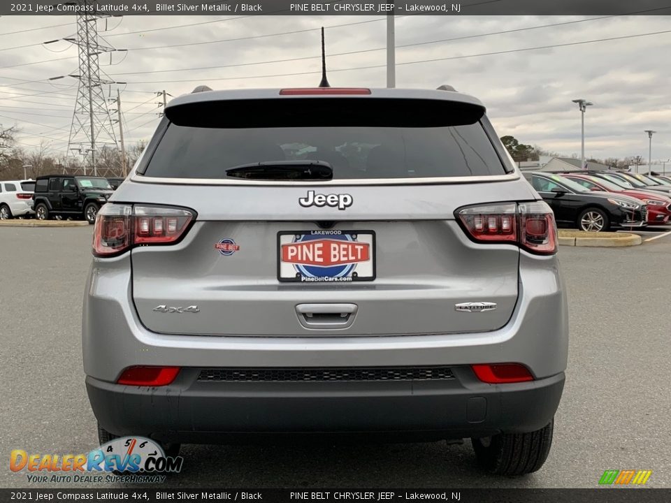 2021 Jeep Compass Latitude 4x4 Billet Silver Metallic / Black Photo #7