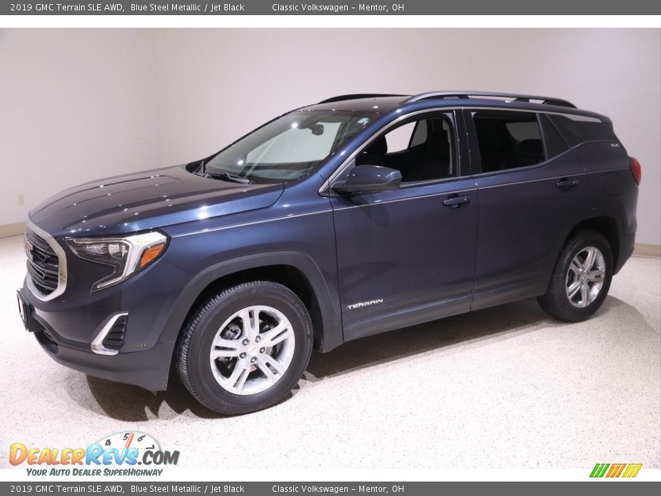 2019 GMC Terrain SLE AWD Blue Steel Metallic / Jet Black Photo #3