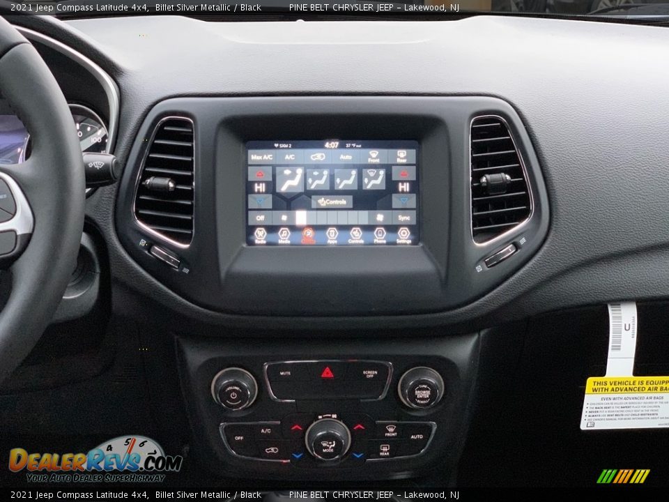 2021 Jeep Compass Latitude 4x4 Billet Silver Metallic / Black Photo #10