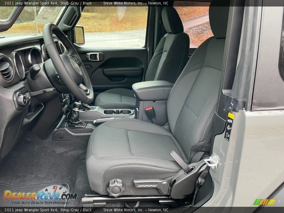 Front Seat of 2021 Jeep Wrangler Sport 4x4 Photo #10