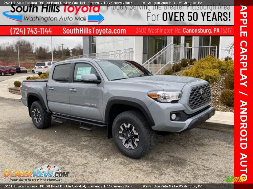 2021 Toyota Tacoma TRD Off Road Double Cab 4x4 Cement / TRD Cement/Black Photo #1