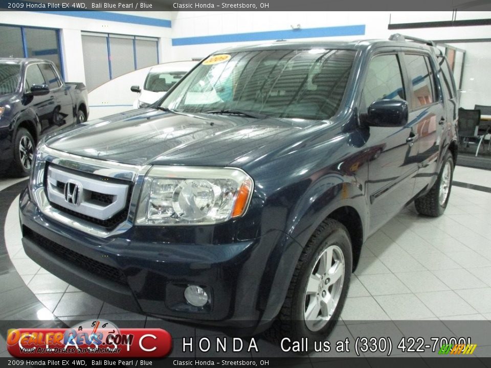 2009 Honda Pilot EX 4WD Bali Blue Pearl / Blue Photo #1