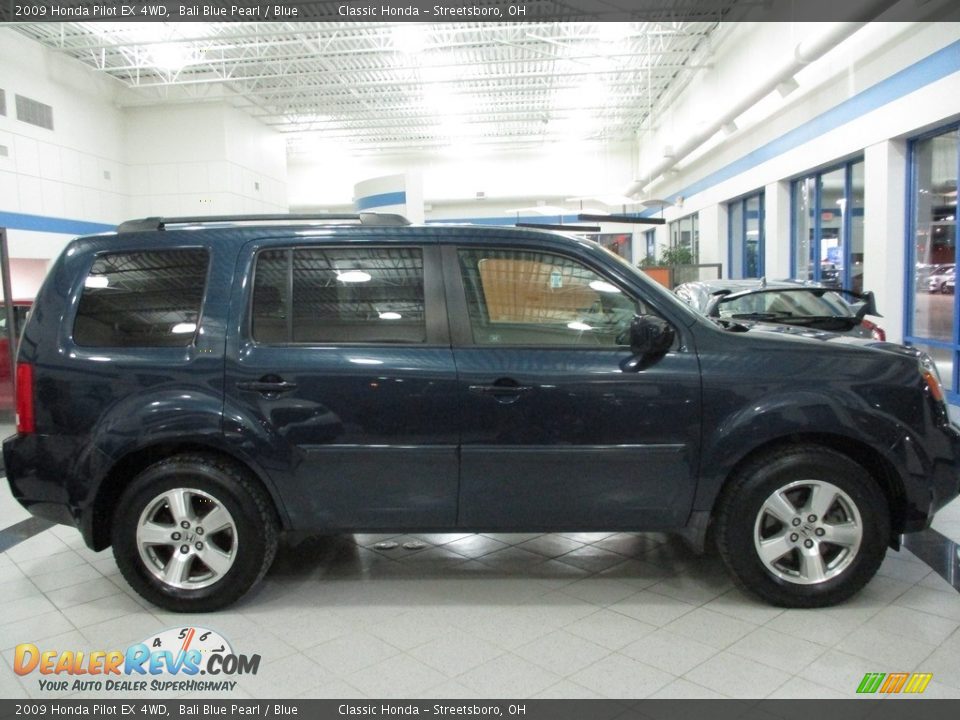 2009 Honda Pilot EX 4WD Bali Blue Pearl / Blue Photo #4