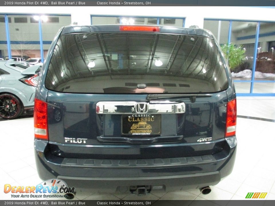 2009 Honda Pilot EX 4WD Bali Blue Pearl / Blue Photo #8