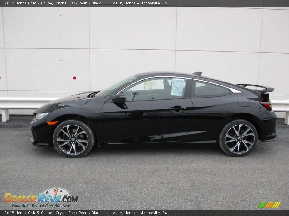 2018 Honda Civic Si Coupe Crystal Black Pearl / Black Photo #2