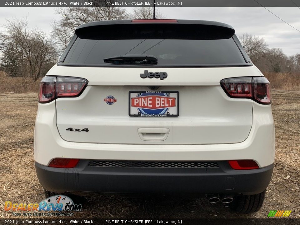 2021 Jeep Compass Latitude 4x4 White / Black Photo #7