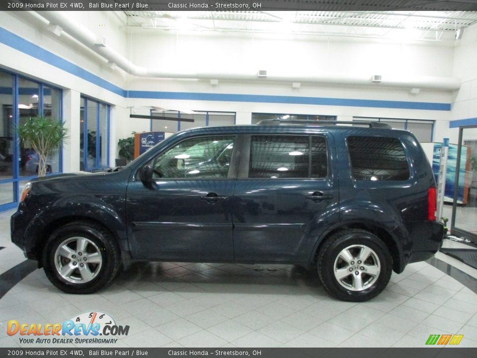 2009 Honda Pilot EX 4WD Bali Blue Pearl / Blue Photo #10