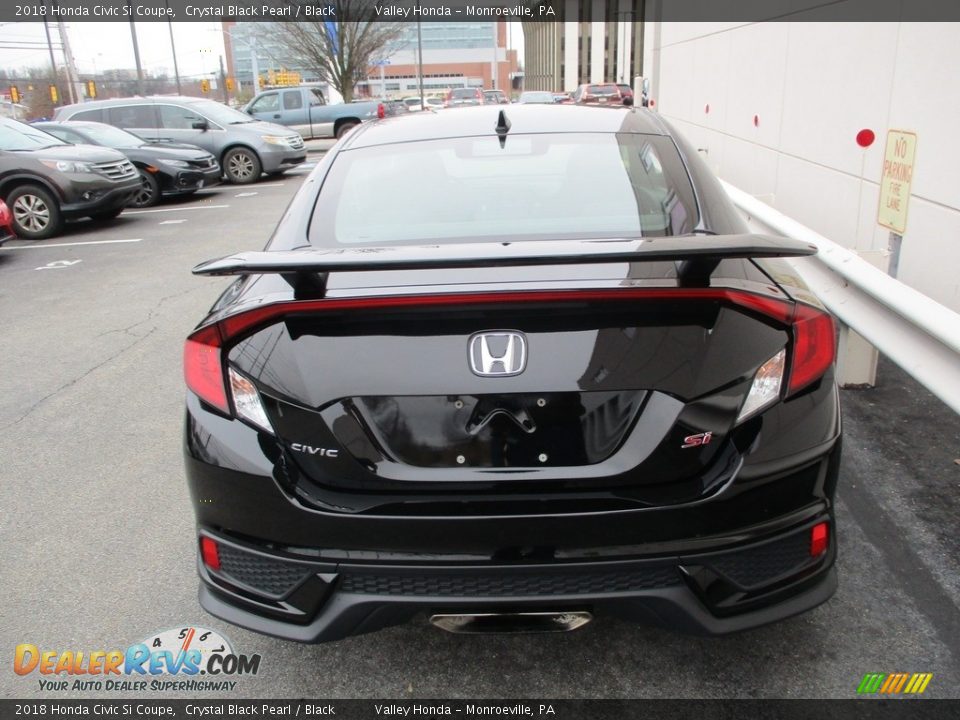 2018 Honda Civic Si Coupe Crystal Black Pearl / Black Photo #4