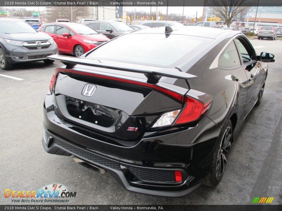 2018 Honda Civic Si Coupe Crystal Black Pearl / Black Photo #5