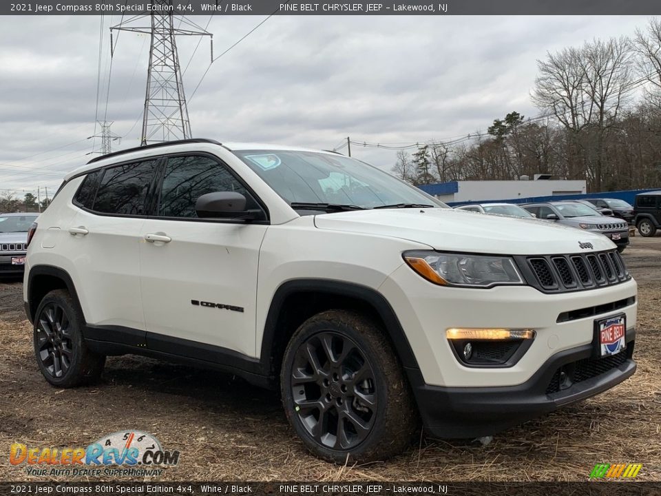 2021 Jeep Compass 80th Special Edition 4x4 White / Black Photo #1