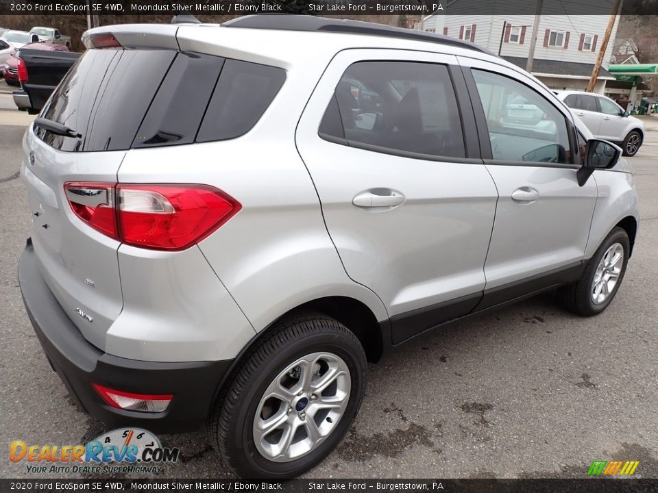 2020 Ford EcoSport SE 4WD Moondust Silver Metallic / Ebony Black Photo #6