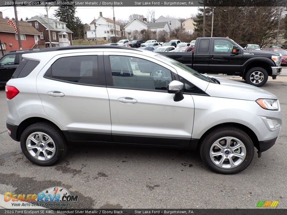 2020 Ford EcoSport SE 4WD Moondust Silver Metallic / Ebony Black Photo #7