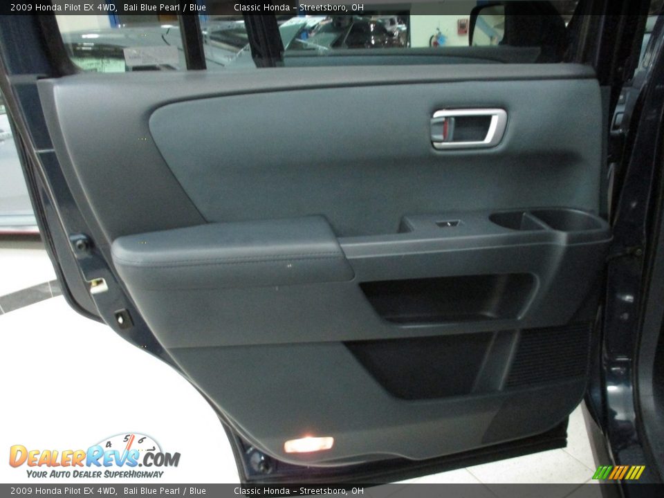 2009 Honda Pilot EX 4WD Bali Blue Pearl / Blue Photo #24