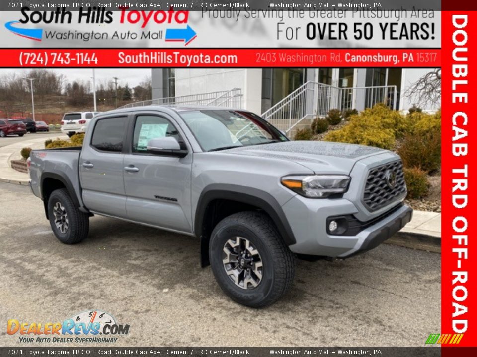 2021 Toyota Tacoma TRD Off Road Double Cab 4x4 Cement / TRD Cement/Black Photo #1