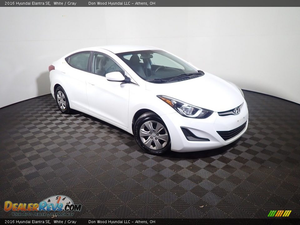 2016 Hyundai Elantra SE White / Gray Photo #2