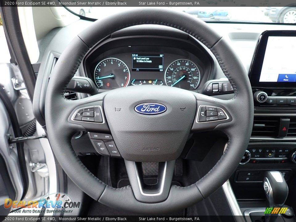 2020 Ford EcoSport SE 4WD Moondust Silver Metallic / Ebony Black Photo #18