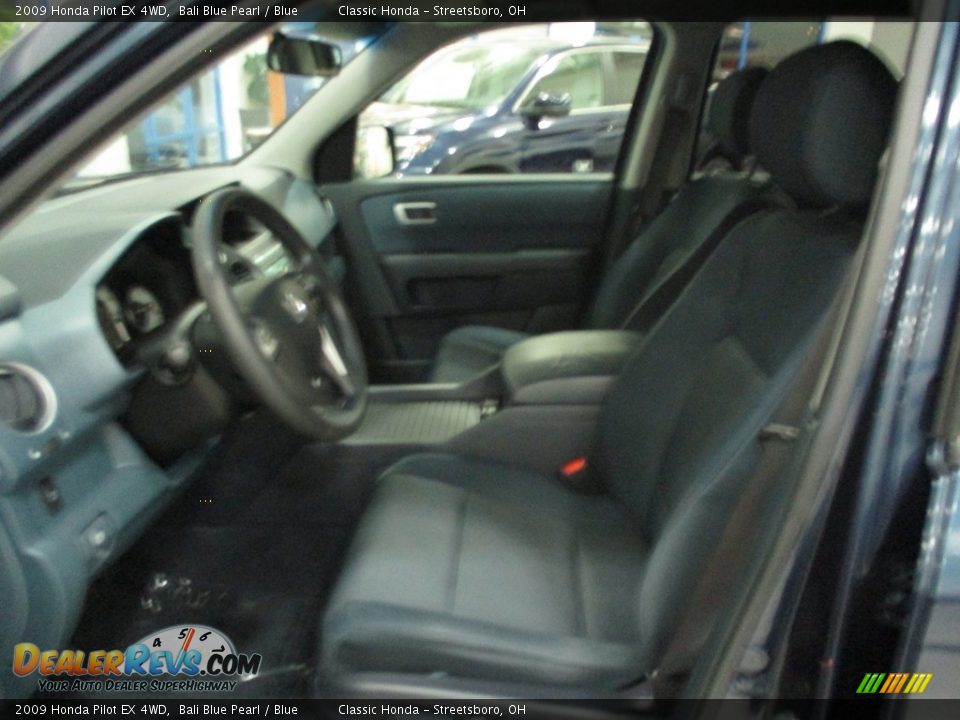 2009 Honda Pilot EX 4WD Bali Blue Pearl / Blue Photo #33