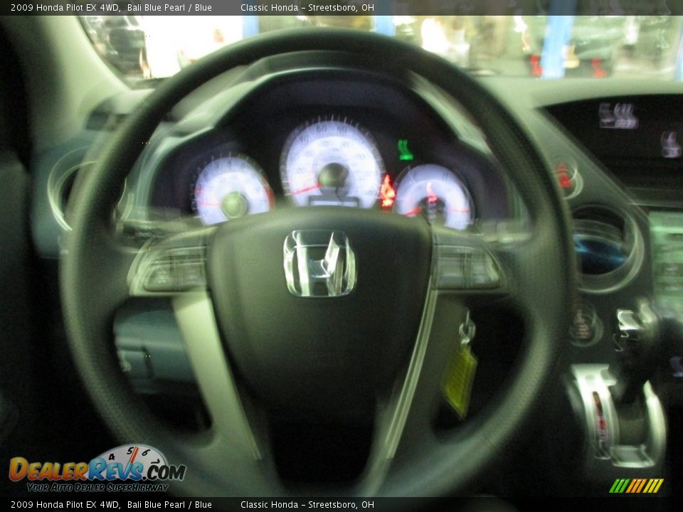 2009 Honda Pilot EX 4WD Bali Blue Pearl / Blue Photo #34