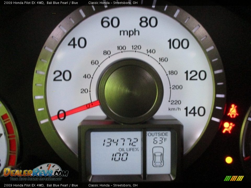 2009 Honda Pilot EX 4WD Bali Blue Pearl / Blue Photo #35