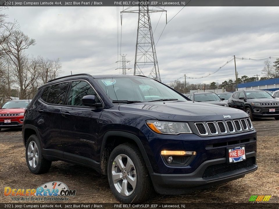 2021 Jeep Compass Latitude 4x4 Jazz Blue Pearl / Black Photo #1