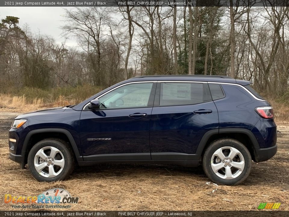 2021 Jeep Compass Latitude 4x4 Jazz Blue Pearl / Black Photo #4