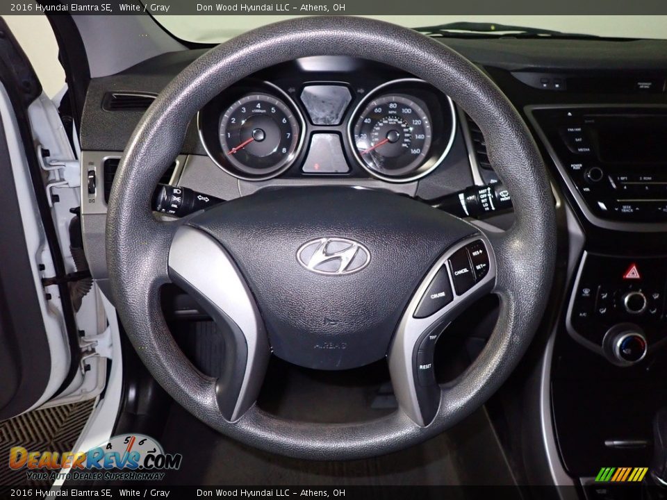 2016 Hyundai Elantra SE White / Gray Photo #26