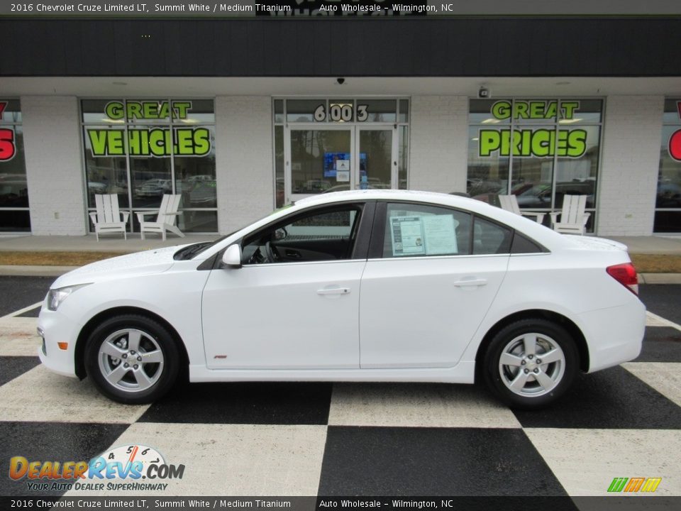 2016 Chevrolet Cruze Limited LT Summit White / Medium Titanium Photo #1