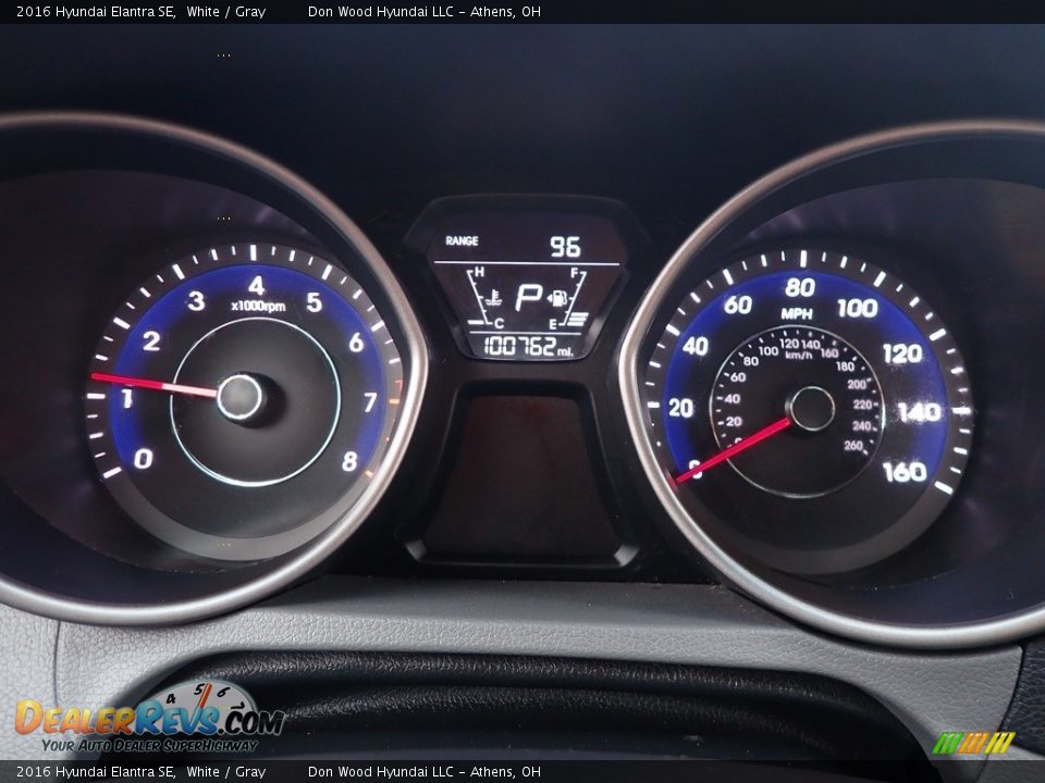 2016 Hyundai Elantra SE White / Gray Photo #27