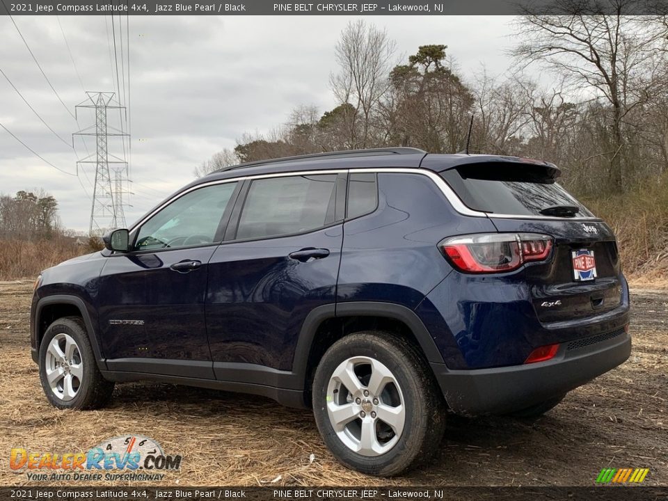 2021 Jeep Compass Latitude 4x4 Jazz Blue Pearl / Black Photo #6