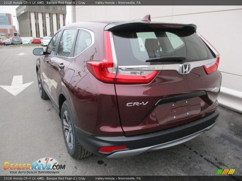 2018 Honda CR-V LX AWD Basque Red Pearl II / Gray Photo #3