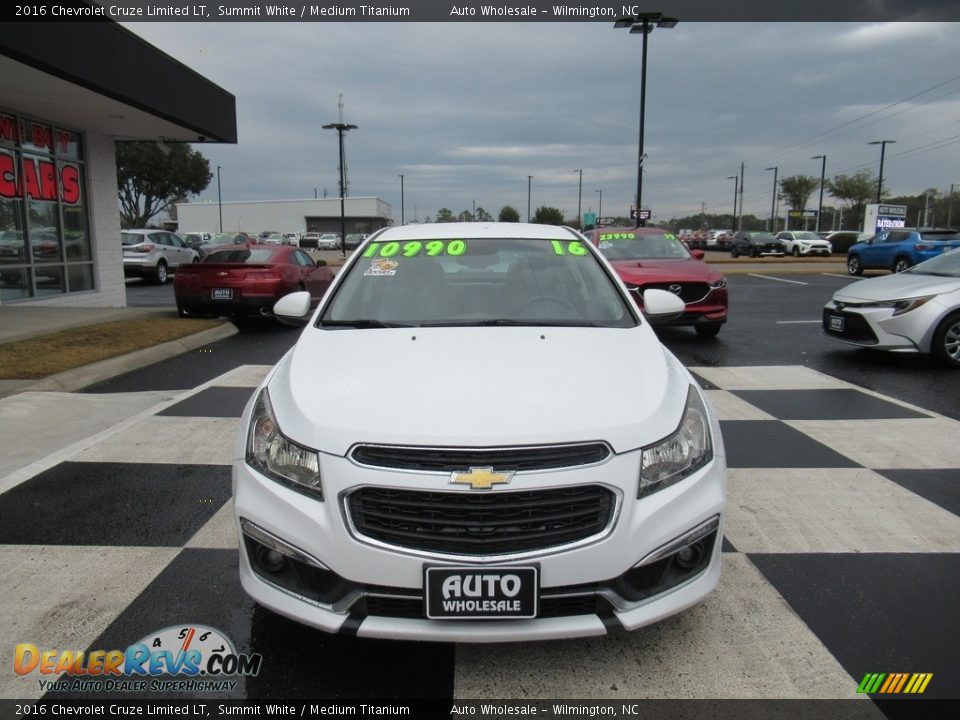 2016 Chevrolet Cruze Limited LT Summit White / Medium Titanium Photo #2