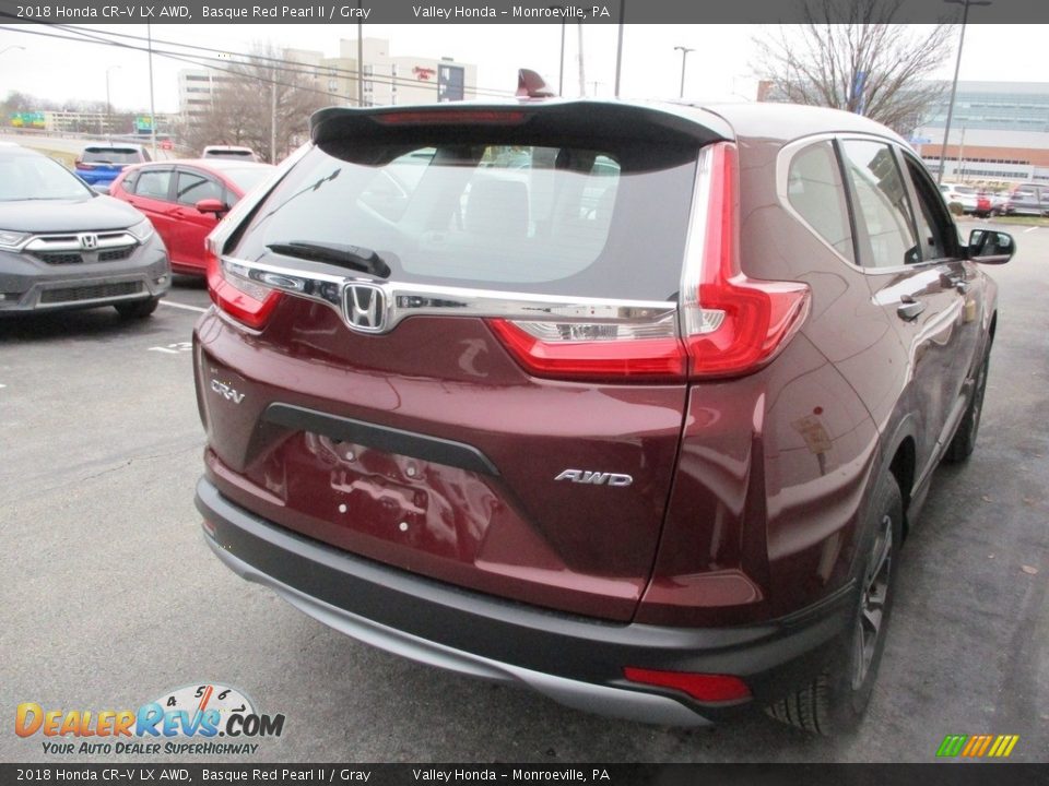 2018 Honda CR-V LX AWD Basque Red Pearl II / Gray Photo #5